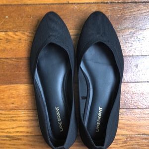Lane Bryant Wide Width Stretch Knit Pointed Toe Ballet Flats
